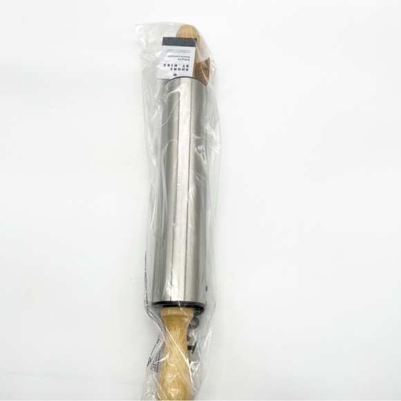 NWT Short Stories Stainless Steel 17” Rolling Pin - Picture 2 of 6